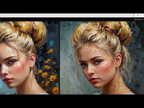 AI Tutorial #10: Sketch and oil painting from a photo