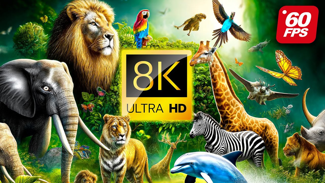 Experience the Ultimate 8K Animal Adventure 🐘 | Stunning 60FPS Ultra HD