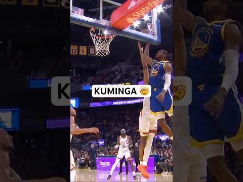 Kuminga goes up top for the alley-oop!