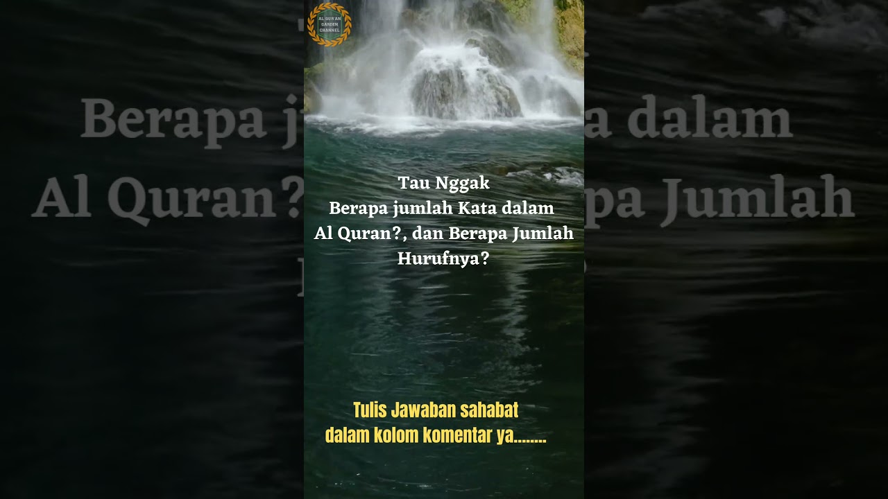 Jumlah Kata dalam Al-Quran 🕋