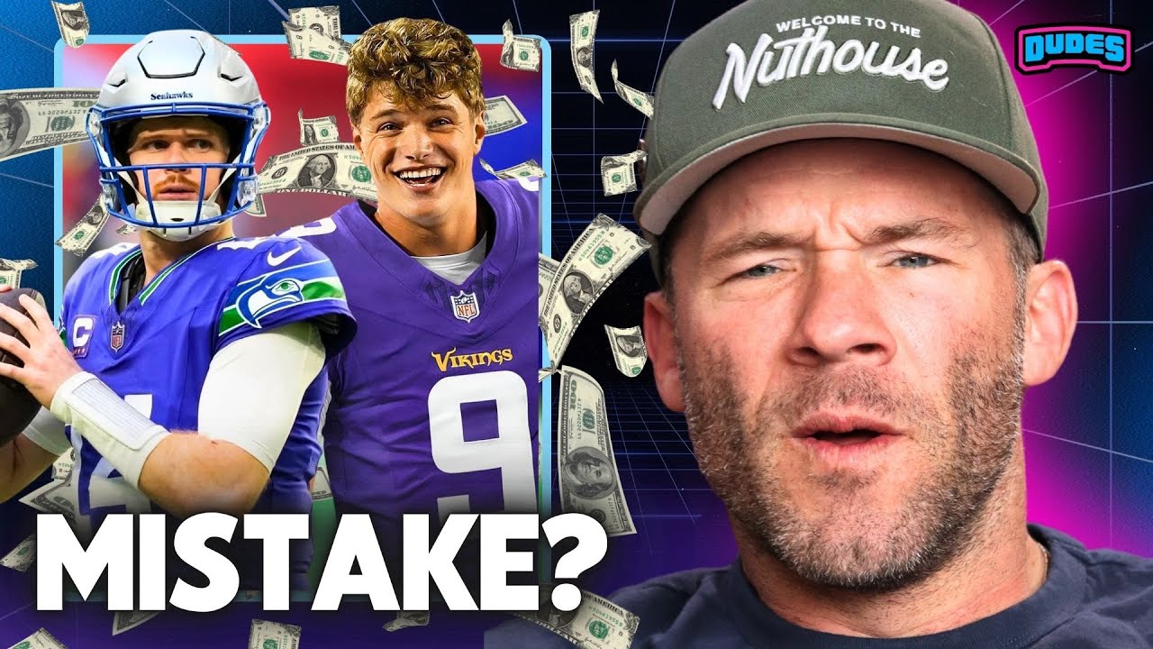 Did the Vikings Make a Mistake by Letting Sam Darnold Go? 🏈 | Dudes on Dudes