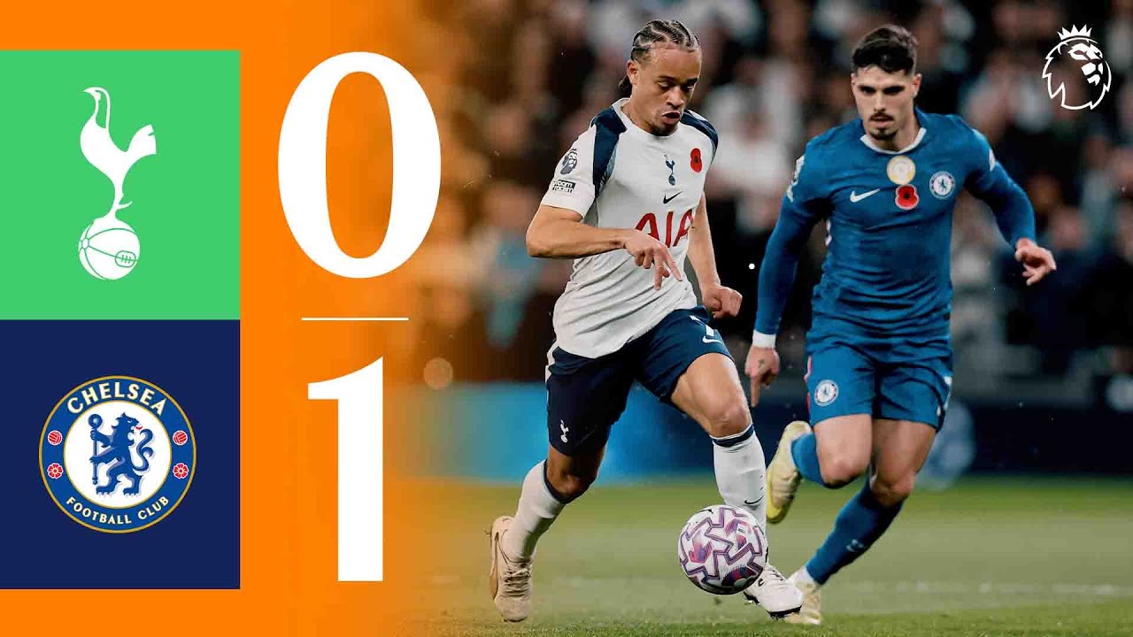 Chelsea Edges Past Tottenham 1-0 | Premier League Match Highlights ⚽