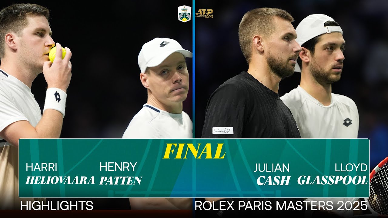 Epic Final Match Highlights: Heliovaara/Patten vs Cash/Glasspool at Rolex Paris Masters 🎾