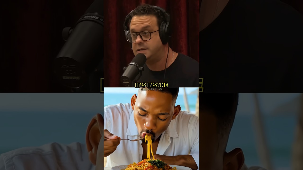 Joe Rogan Reacts to AI Will Smith Video 🎥