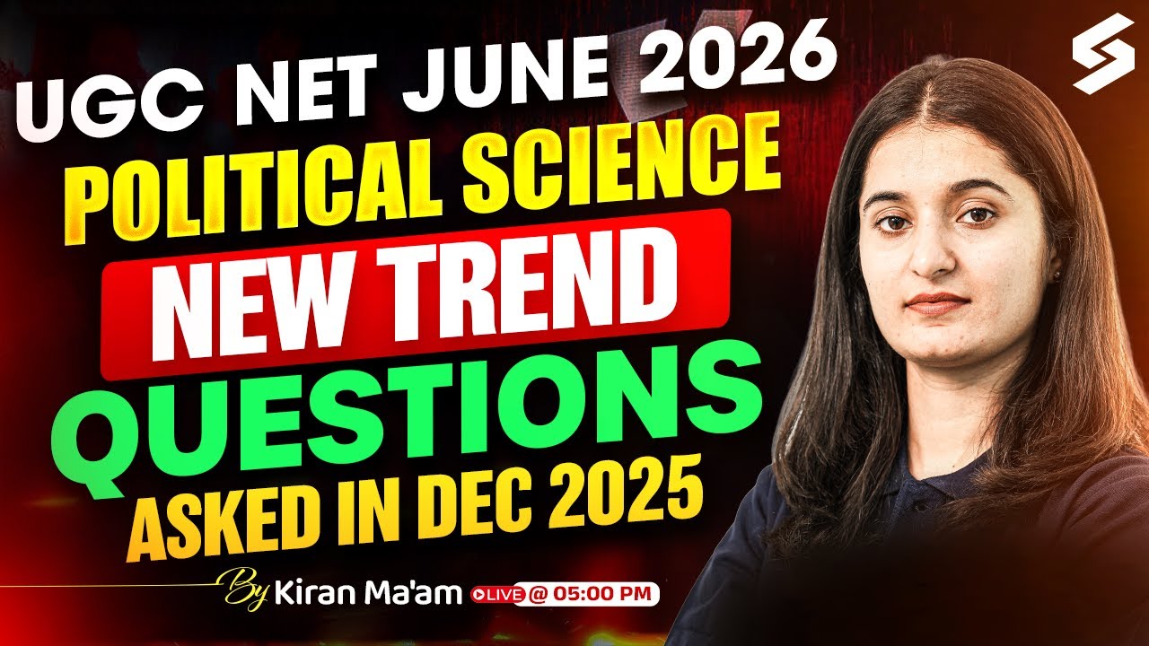 UGC NET June 2026: New Trends in Political Science 📚