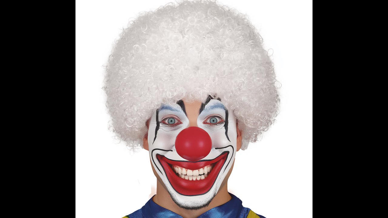 Peluca de Rizos Blancos Fiestas Guirca - Ref. 90206