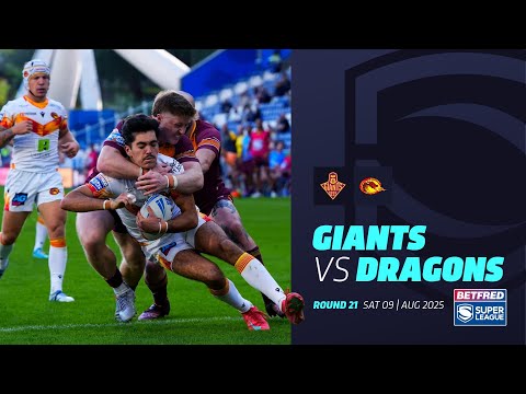 Highlights | Huddersfield Giants v Catalans Dragons | 2025 Betfred Super League, Round 21