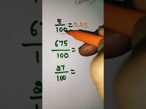 how to convert fraction to decimal point....... tricks 2023