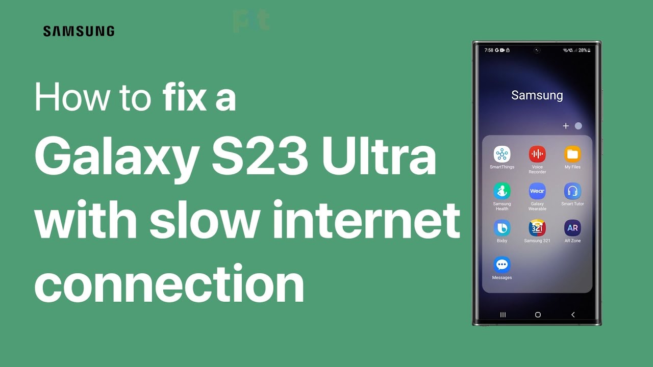Samsung Galaxy S23 Ultra Slow Internet Fix 📱