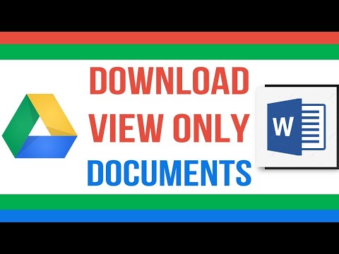 How to download Protected/View-only document from Google Drive
