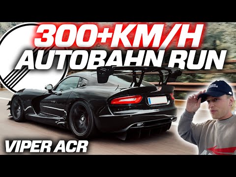 DODGE VIPER ACR HIGHSPEED RUNS ON GERMAN AUTOBAHN - DOWNFORCE VS. TOPSPEED
