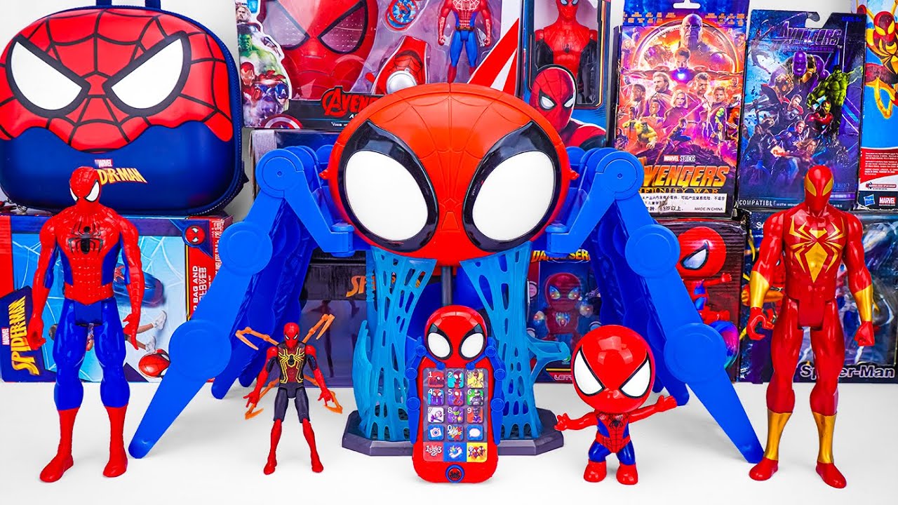 Marvel Spiderman Toys Unboxing Review | Marvel Spidey Web Quarters Playset | Spider Man Mask