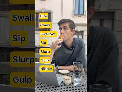 7 Essential English Words for Eating and Drinking