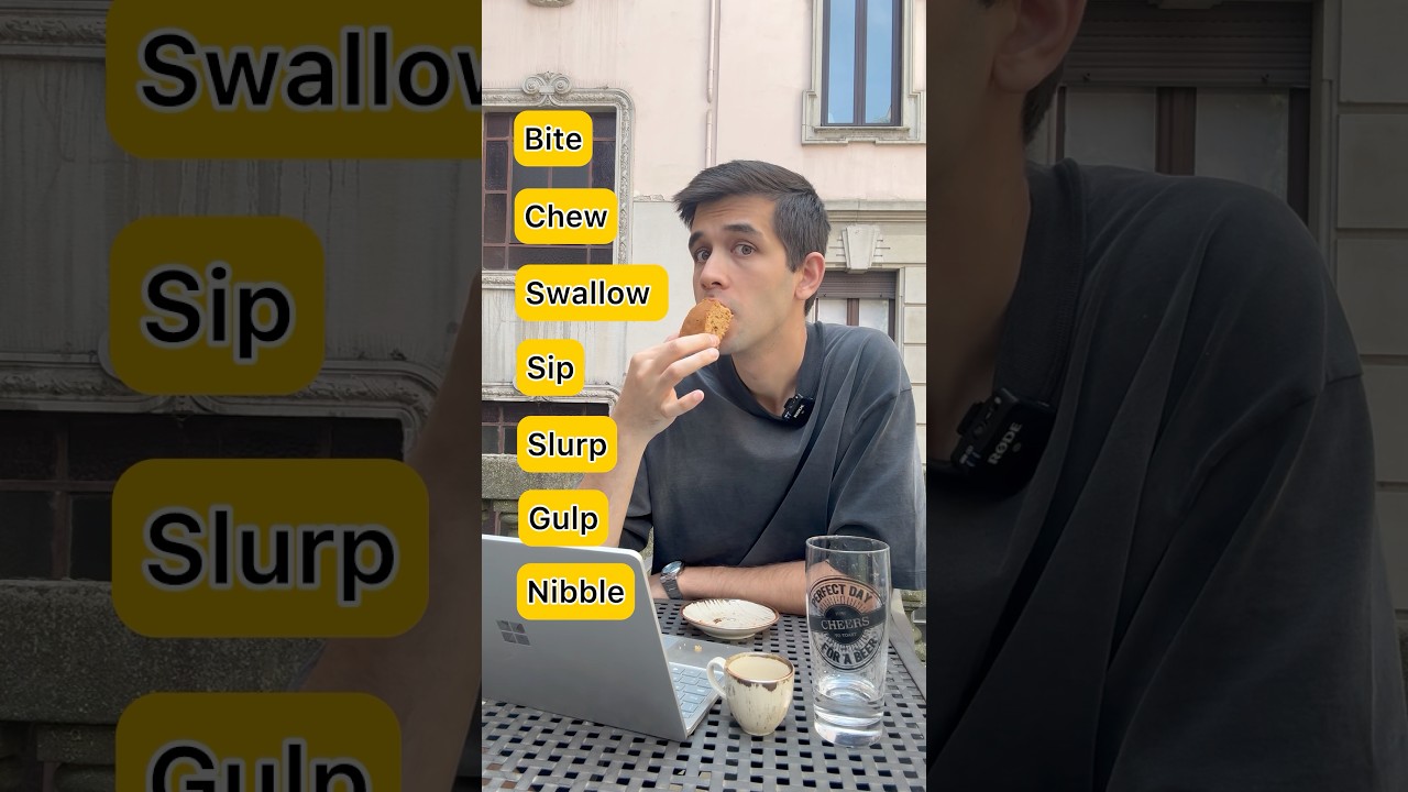 7 Essential English Words for Eating and Drinking