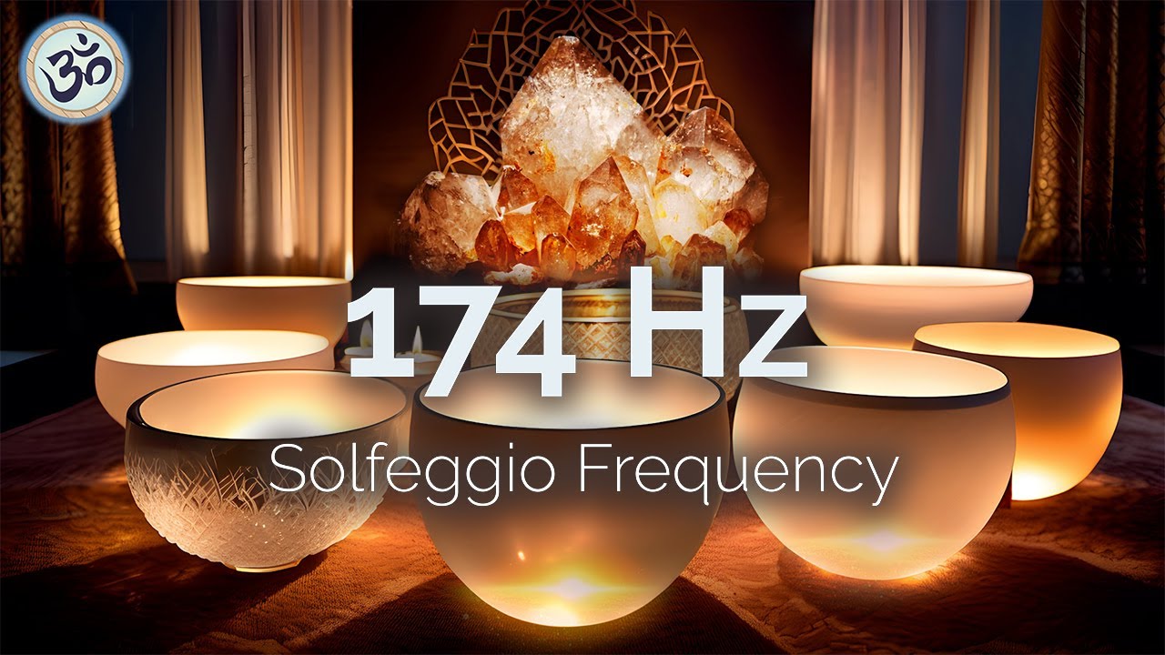 174Hz Crystal Singing Bowls for Healing & Meditation