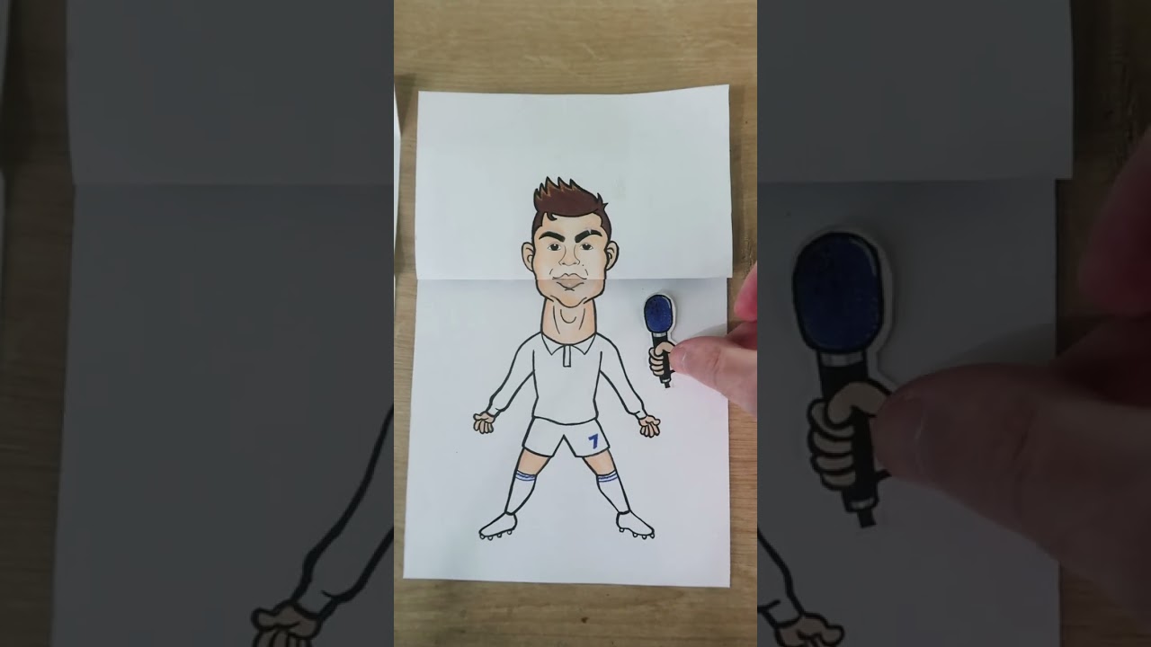 CR7 Siuuuuu Celebration Drawing 🎨