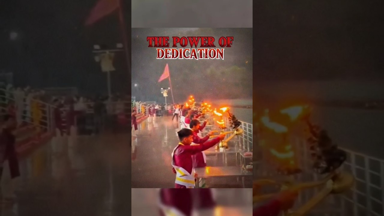 Ganga Aarti vs Storm 🌊 | Hindu Devotion
