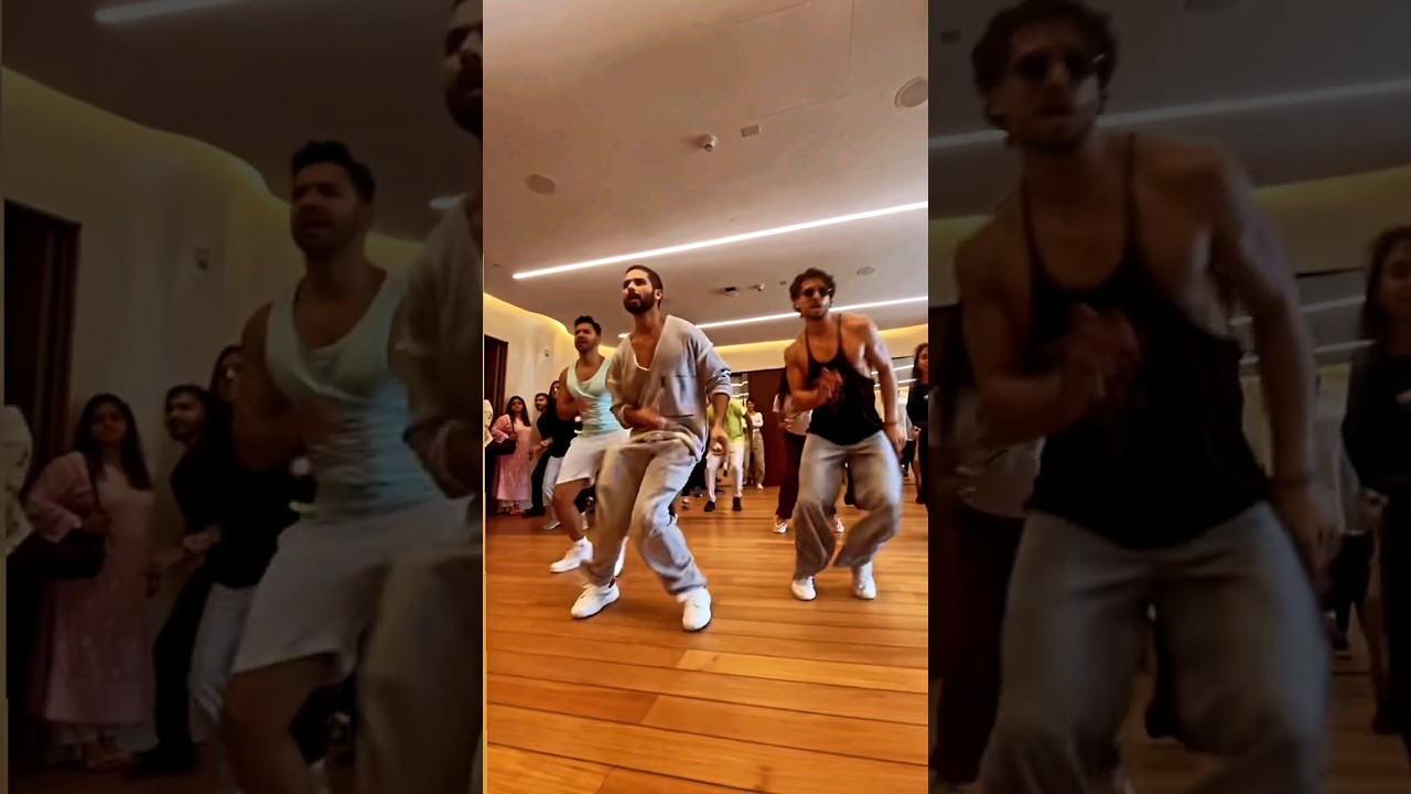 Shahid Kapoor, Varun Dhawan, and Tiger Shroff Dancing Together