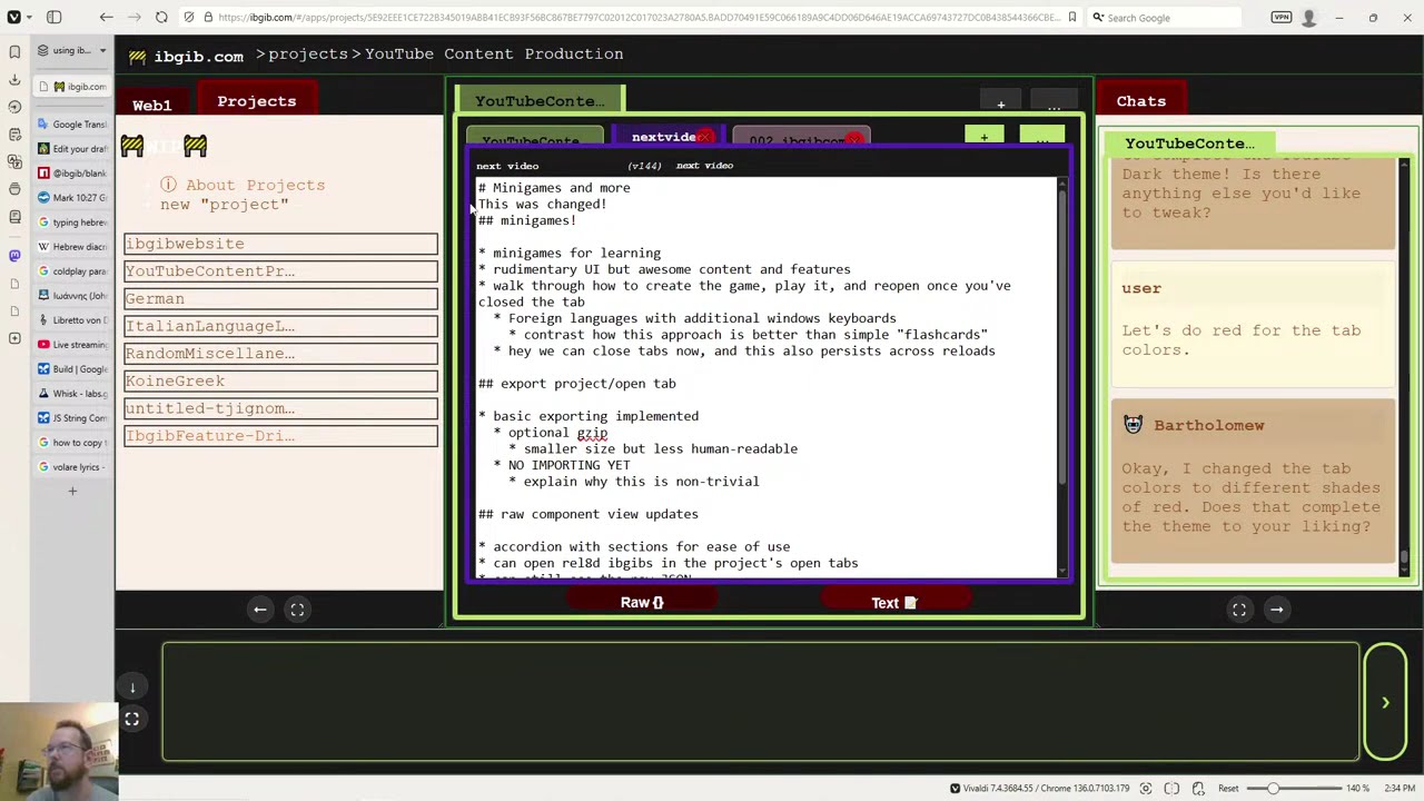 Agent Bart Automates ibgib.com Theme for YT Project 🎥