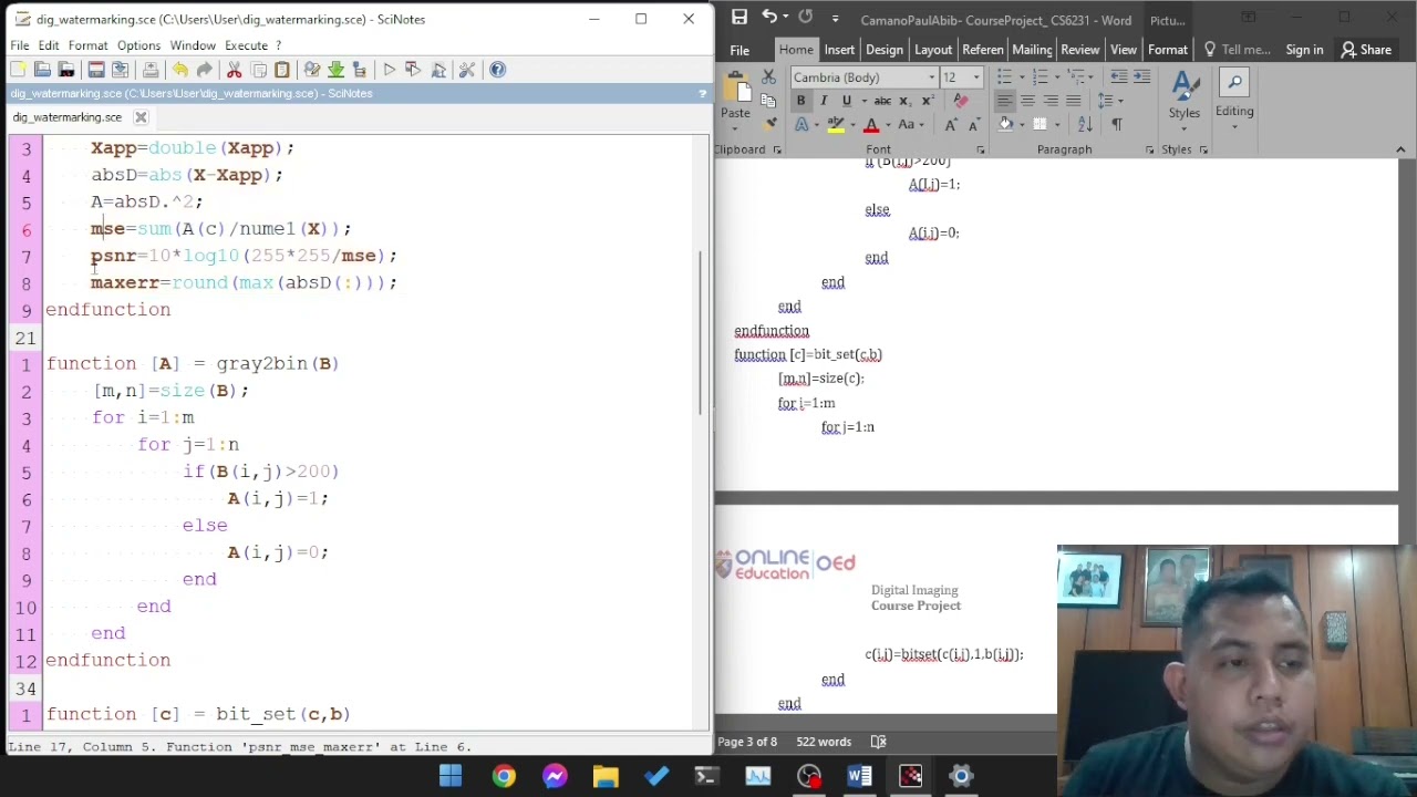 Easy Digital Image Watermarking with LSB in SCILAB 🖼️