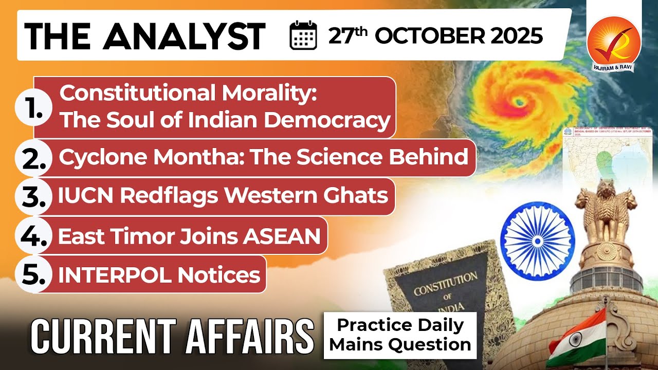Latest Current Affairs 27 Oct 2025 | UPSC & Competitive Exams Daily Update 📰