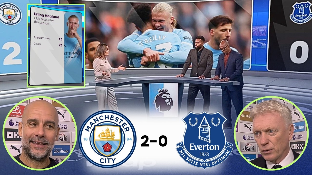 Man City Dominates Everton 2-0: Key Moments & Coach Reactions ⚽