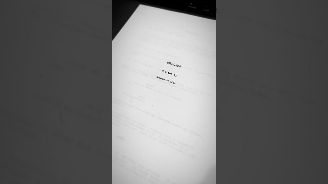First Draft of My Movie Script π¬