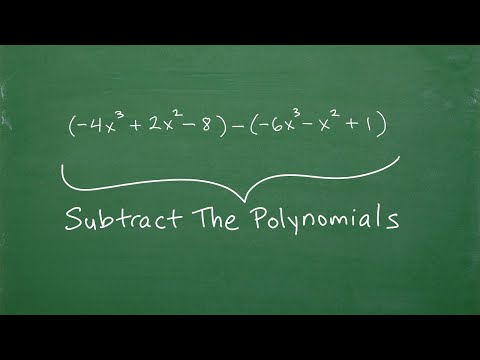 Let’s Subtract The Polynomials….Step-by-Step….