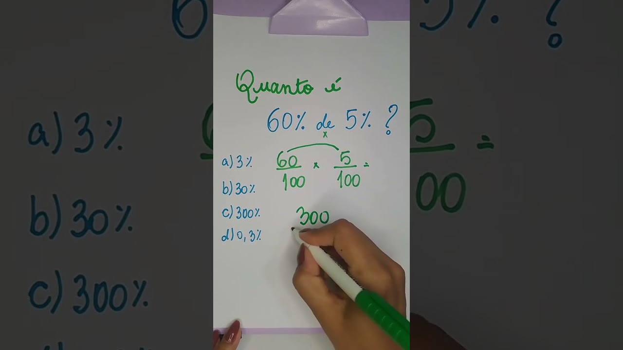 Matemática Básica para Concursos: Porcentagem e Frações