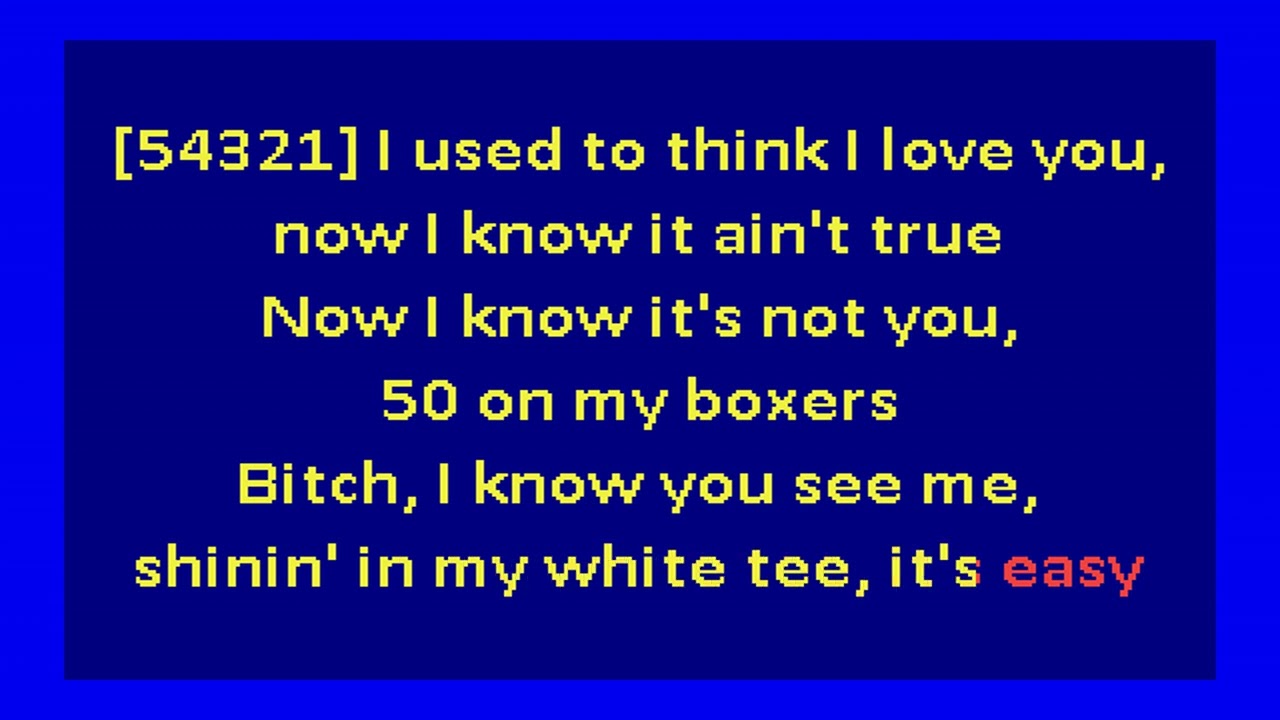 Lil Peep & Yung Bruh - White Tee Karaoke 🎤