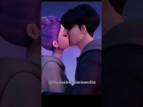 “What If This Kiss Was Real? 💋😳” watch it till the end #jinu #rumi #fanedit