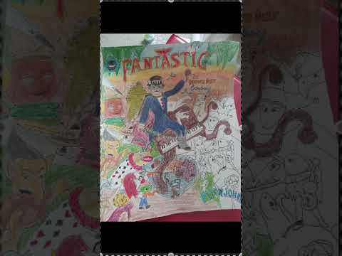 Captain Fantastic & The Brown Dirt Cowboy 50th Anniversary! #eltonjohn #drawing  #anniversary