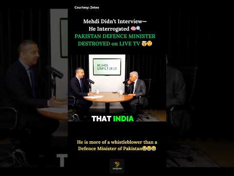 He Thought It Was a Friendly Interview—Mehdi Hasan Bulldozed Khawaja Asif in 60 Seconds 🤫🥶 #viral 🔥👌