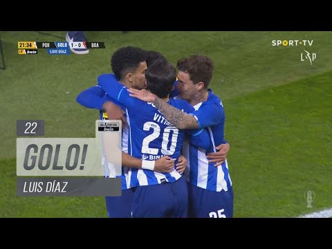 Goal | Golo Luis Díaz: FC Porto (1)-0 SC Braga (Liga 21/22 #14)