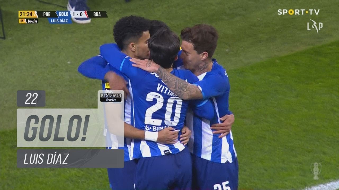 Luis Díaz Scores Decisive Goal for FC Porto Against SC Braga ⚽