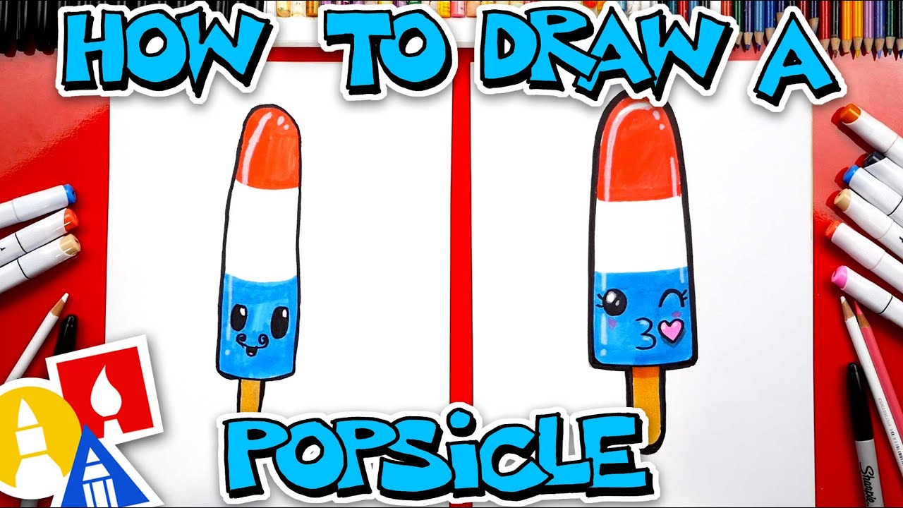 Easy Guide to Drawing a Rocket Popsicle 🍭