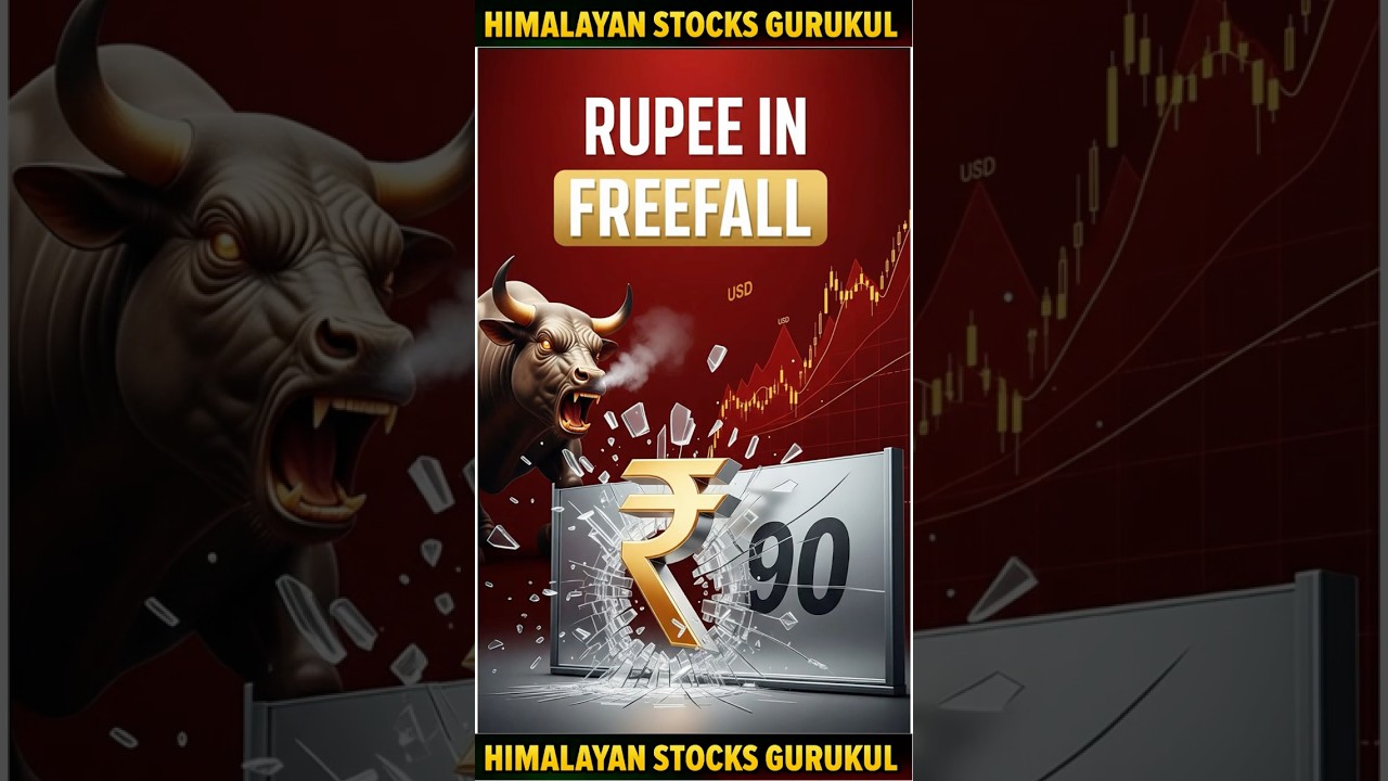 Rupee Drops Past 90: Next Target 91? | RBI's Hidden Fight ⚠️