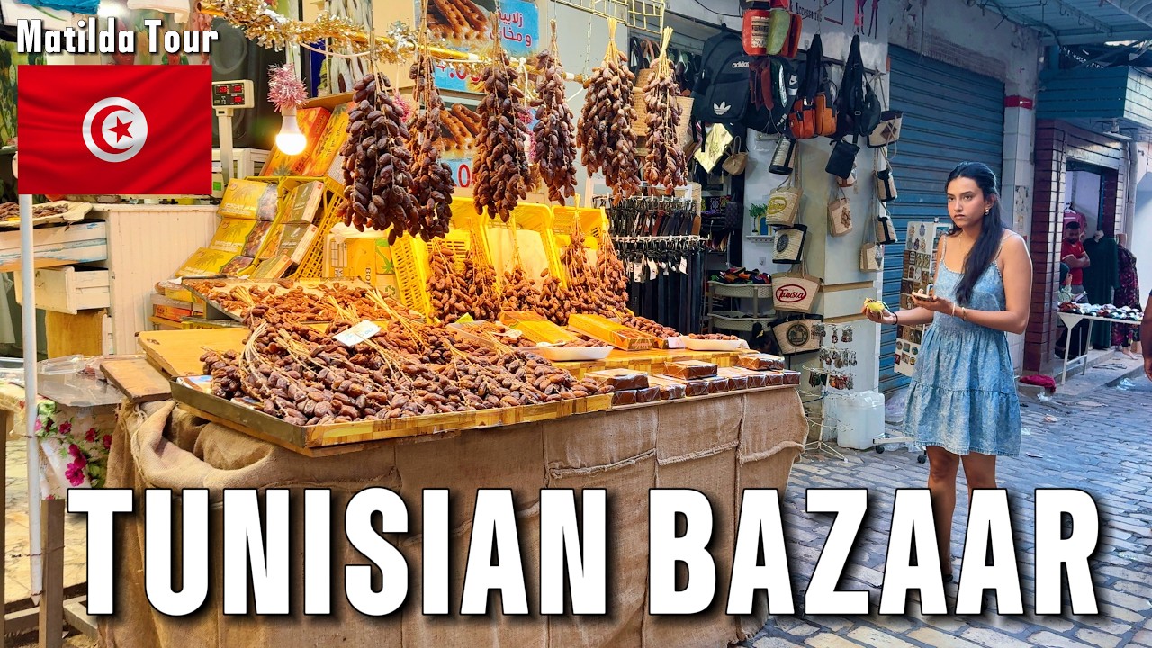 TUNISIA Travel Guide: Exploring SOUSSE Old Town & Colorful Market Streets 🇹🇳4K 2025