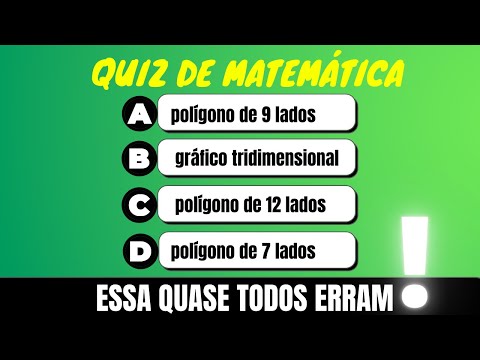 QUIZ DE MATEMÁTICA BÁSICA #2 | QUIZ DE MATEMÁTICA ENSINO FUNDAMENTAL