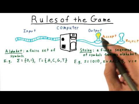 Rules of the Game - Georgia Tech - Computability, Complexity, Theory: Computability