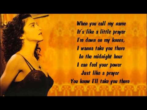 Madonna - Like a Prayer Karaoke / Instrumental with lyrics on screen