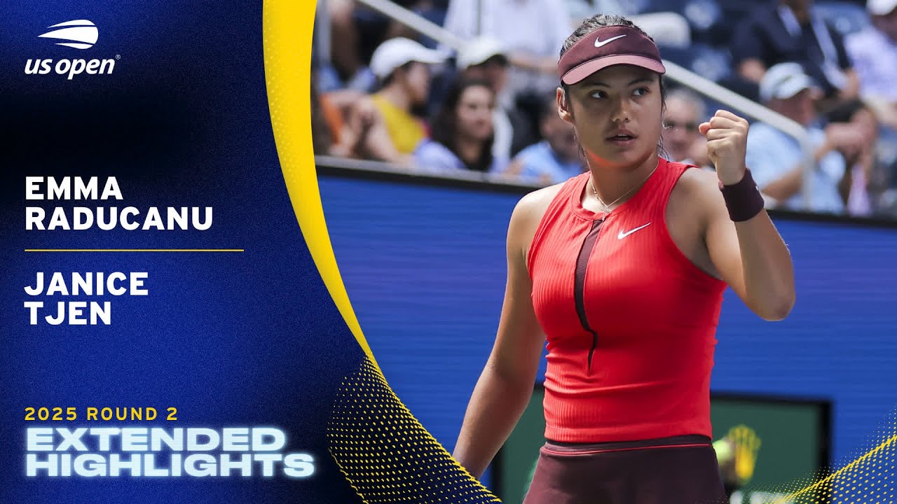 Emma Raducanu vs. Janice Tjen | Exciting 2025 US Open Round 2 Highlights 🎾