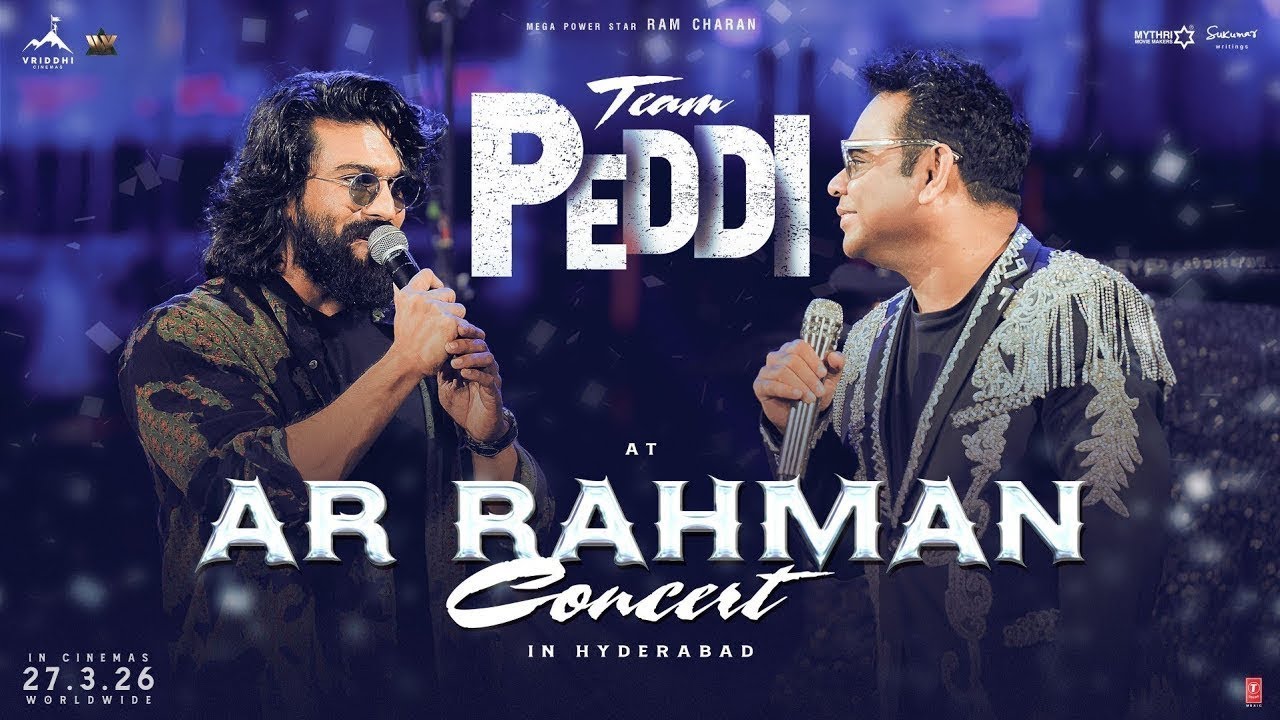 AR Rahman Concert in Hyderabad 🎶 with Peddi Cast