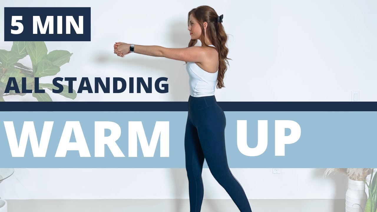 5 Min LOW IMPACT Standing Full Body Warm-Up Before Workout