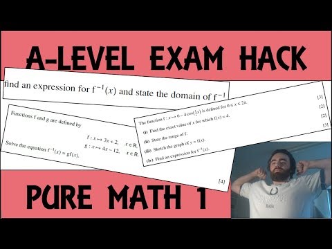 Exam Hack | CIE AS Maths | P1 | Function Question