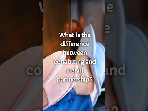 The differences between cohabiting and a civil partnership.#cohabitation #civilpartnership