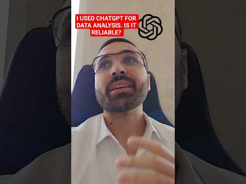 I used ChatGPT for data analysis, is it reliable?