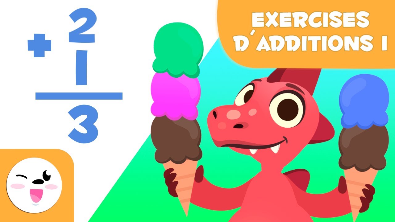 Exercices d'Addition pour Enfants avec Dino le Dinosaure