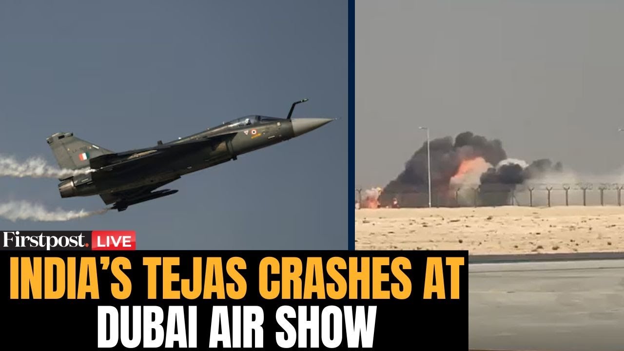 HAL Tejas Fighter Jet Crashes at Dubai Air Show ✈️