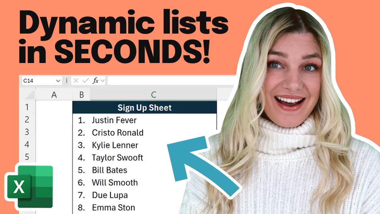 Create Auto-Numbered Lists in Excel in 2 Steps